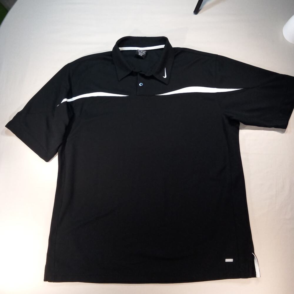 Nike Team Dri-FIT‎ Black Performance Polo Shirt Men's XL